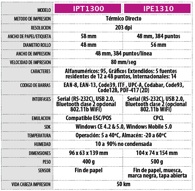 IPT1300 IPE1310, impresora portatil, posline, venta en ruta, inventario, barware