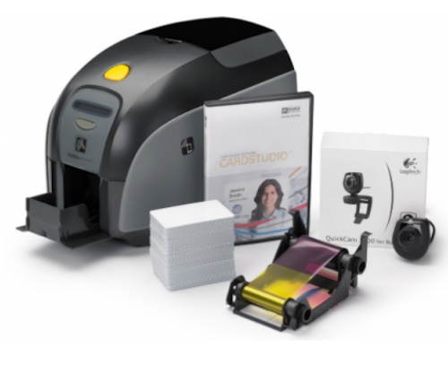 quickCard Zebra ZXP Kit  Impresora de Tarjetas Color  Barware Posline, Software Card Studio, camara