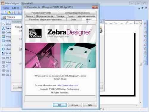 designer software etiquetas, posline, barware zebra