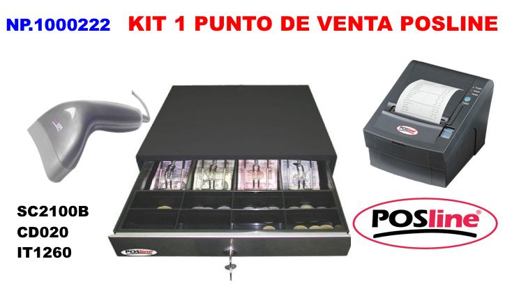Kit Punto de Venta, posline, barware, 100022, CD020, SC2100B, IT1260