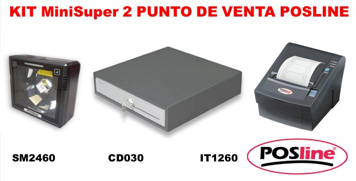 Kit Punto de Venta, posline, barware, CD030, Minisuper, IT1260, SM2460