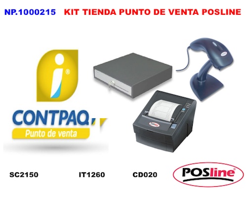 Kit Punto de Venta, posline, barware, CD020, tienda, IT1260, sc2150, 1000215, CONTPAQ
